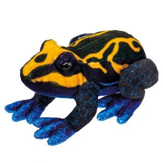 Obrázek z Žába oranžovo-černá plyš 13cm 